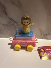Fisher Price Little People Belle Car New with Tabs Disney Princess Figure