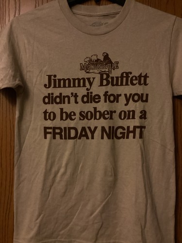 Jimmy Buffett - Light Brown Shirt Featuring Quote About Jimmy Buffett - S
