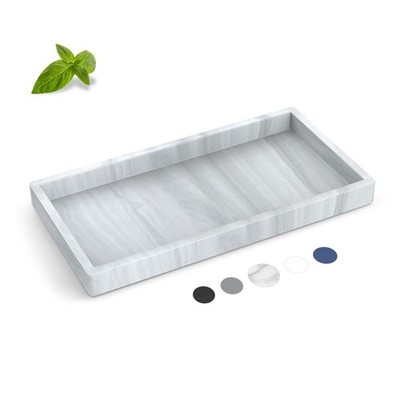 Silicone Bathroom Tray,Shatterproof Silicone Tray for Bathroom Counter,Small Van