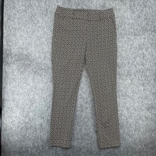 Ann Taylor LOFT Pants Womens 4 Marisa Skinny Geometric Tile Print Ankle Dress