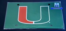 Miami Hurricanes License Plate Officially Licensed NCAA Frame GO CANES Gift