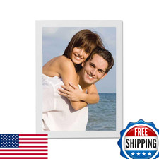 Lawrence Frames White Wood Picture Frame, Gallery Collection, 11x14 Photo Displa