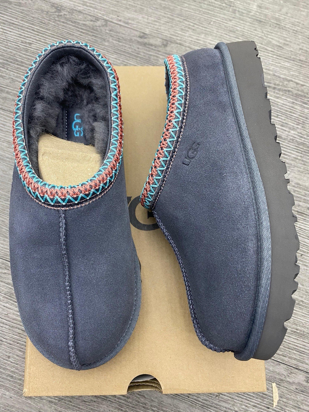 UGG Women's Tasman II Slippers In Dark Grey Size 9