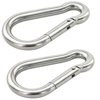 Vasalat Karabiner Set 10X100 Karabinerhaken Groß Bis 237Kg, Edelstahl - 2 StüCk