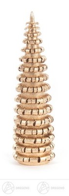 Tree Ringelbäumchen Without Stamm, Gold Plated H = Ca 3 1/8in New Ore Mountains