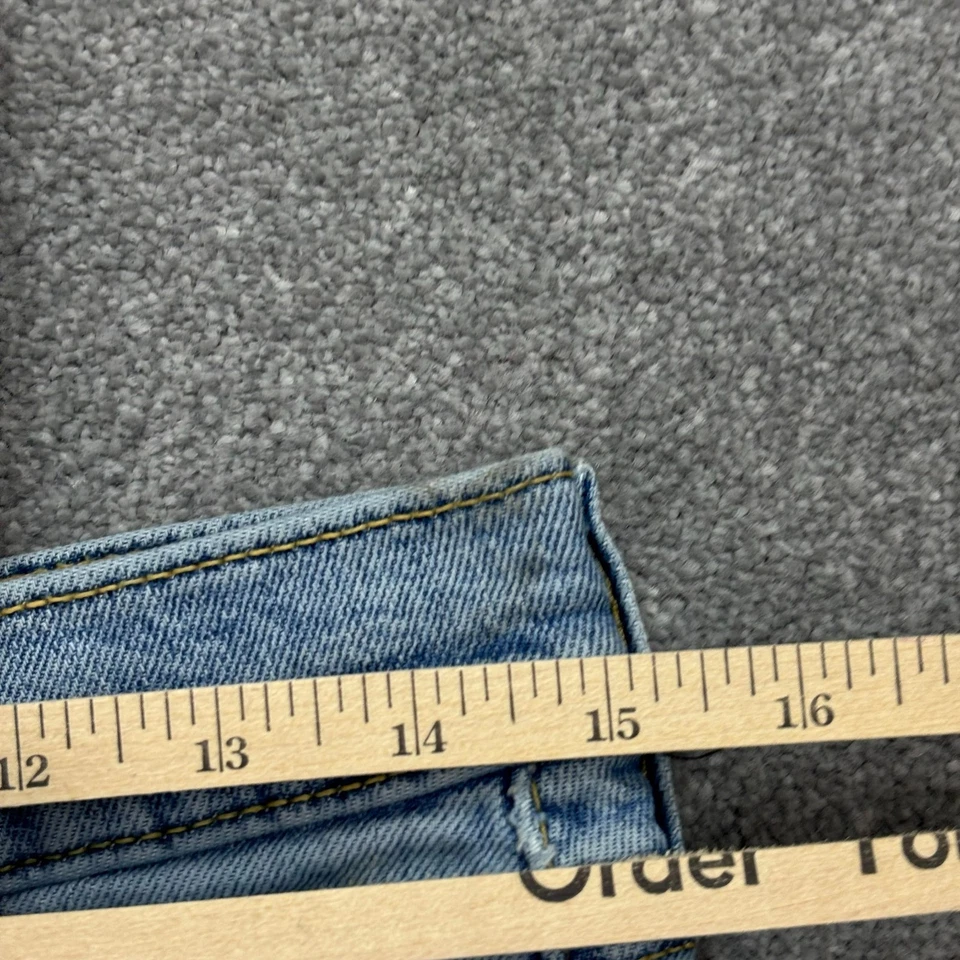 Pantalones Cortos Levis Denim Para Mujer W30 Azul Pantalones Cortos Mamá Relajado Rojo Pestaña Y2K Lavado EE. UU. Dama* Foto 4 de 4