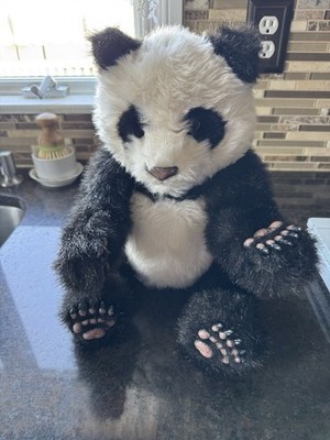 Tiger FurReal Friends Luv Cub Panda Animatronic Panda Bear Toy 2004 WORKING Vtg