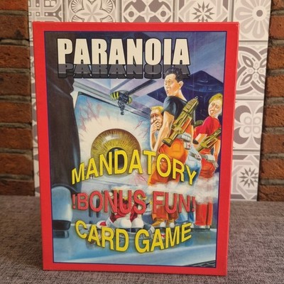 Mongoose Paranoia XP obligatorischer Bonus lustiges Kartenspiel - ungelocht