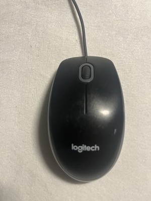 Logitech M-U0026 Wired USB Optical Mouse Black Gray 810-002182 Scroll Wheel