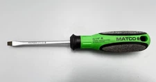 Matco Flat Head SPO G84 Screwdriver 4 X 1/4” Witte Germany Vanadium Green New