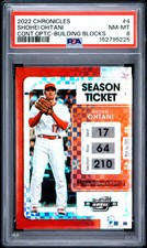 2022 Panini Chronicles Contenders Optic Shohei Ohtani Building Blocks #4 PSA 8