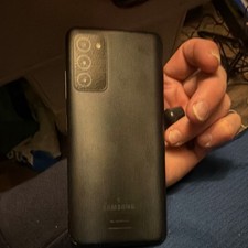 Samsung Black Smartphone with Triple Rear Camera