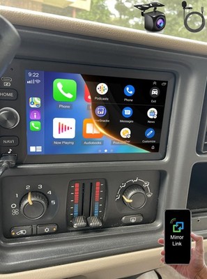 For Chevy Silverado 1500 2500 2003-2006 Carplay Stereo Radio Android15 BT player