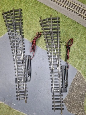 Lot De 2 Aiguillages Électrique A Gauche Long Jouef Ho - Photo 1/4