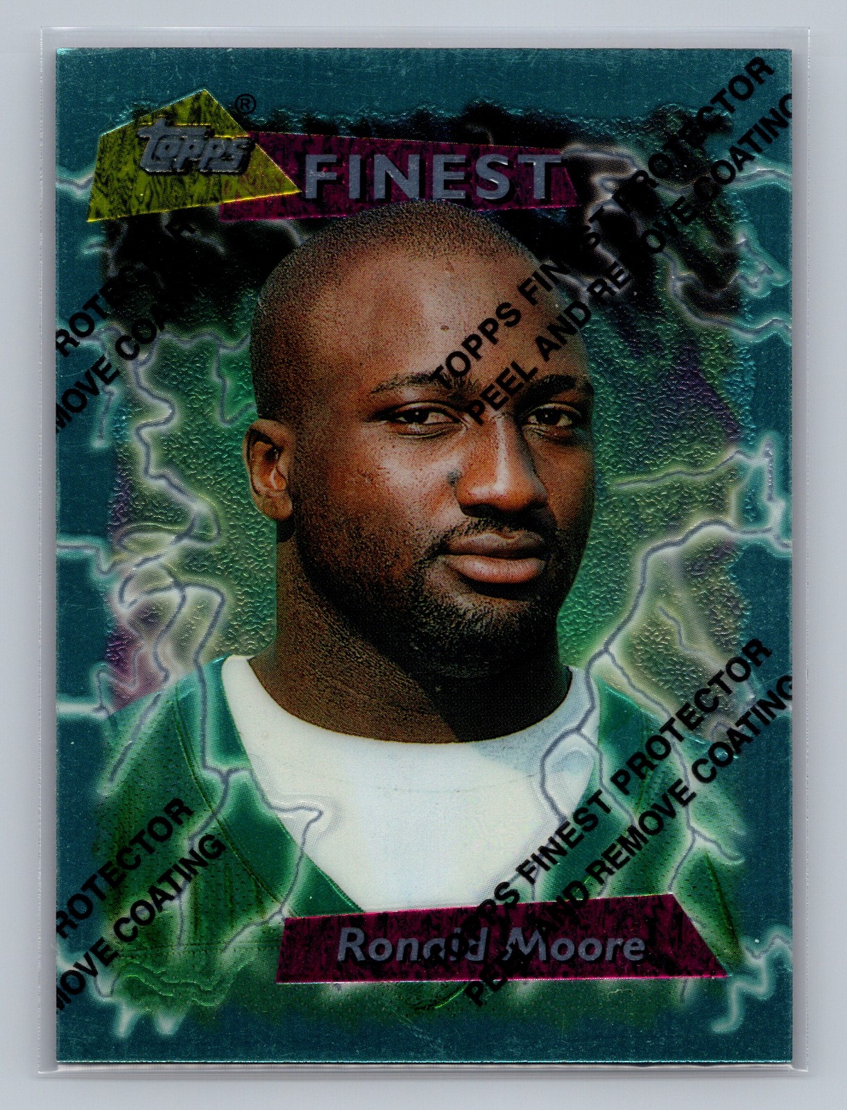 1995 Topps Finest RONALD MOORE #169 New York Jets w/ Protective Cover