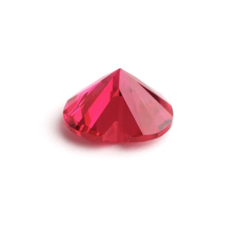 Fine Cut Lab Created Heart Synthetic Ruby Loose Gemstone For Assorted Jewelry - Picture 8 of 11