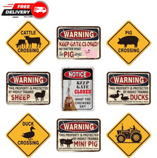 Barnyard Birthday Party Decorations 9 Pack Farm Animal Yard Sign Set