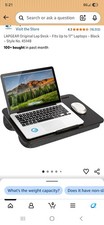 Original Lap Desk Large 17.9  X13   Fits Up to 17.3  Laptops Cushioned