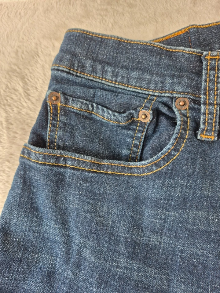 Lucky Brand Jean Men 32x28* 412 Athletic Slim Blue Faded Stretch Denim Tag 32x30 - Image 3 of 4