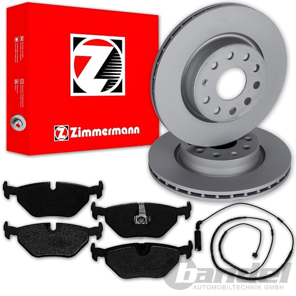 Zimmermann Bremsscheiben 276Mm + BelÄGe Hinten Passend FüR BMW 3Er E46-image