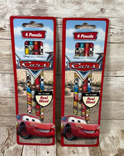 Lot of 2 Disney Pixar CARS Pack of 4 Pencils Lightning McQueen FAB Starpoint NEW