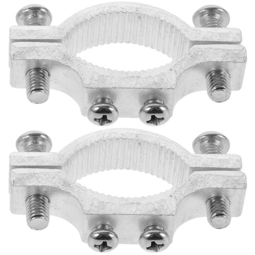 2 Pcs Lamp Support Tube Clamp Motorcycle Light Bracket Accessories for Mirror - 第 7/12 張圖片