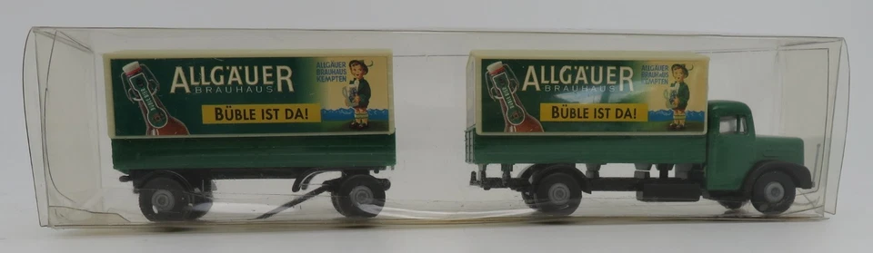 Grell Ho 1/87 Camion Rimorchio Man Diesel 750 Allgäuer Brauhaus Box - Immagine 3 di 4
