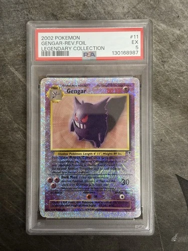 2002 Pokemon Gengar Reverse Foil Legendary Collection PSA 5 English 11/110