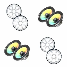 Diamond Audio two pairs of HXM8F4 marine 8" speakers with Black/Stainless gri...