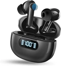 Wireless Earbuds Bluetooth 5.4 Headphones, 2025 Hi-Fi Stereo Bass Ear Buds, 4...