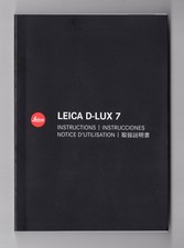 Leica D-LUX 7 2018 Genuine Camera Instruction Manual / Guide 4 Languages