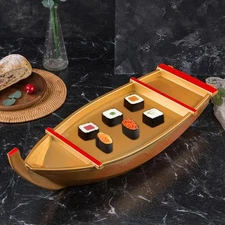 Sushi Boat Serving Tray Smooth Elegant Housewarming Gift Serving Boat Plate