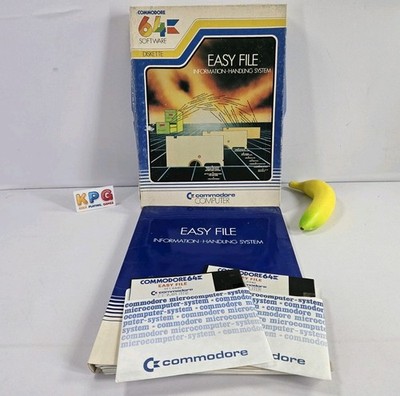 Easy File (Commodore 64) Festplattensoftware & Handbuch - getestet & funktionsfähig