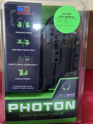 Alien Gear Photon Holster Fit Sig P365 P365X P365 SAS TLR7 SUB PHO-0900-L1-D NEW