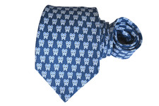 VINEYARD VINES MEN'S TIE BLUE/ CROWN PATTERN Width: 3.75" Length: 57"