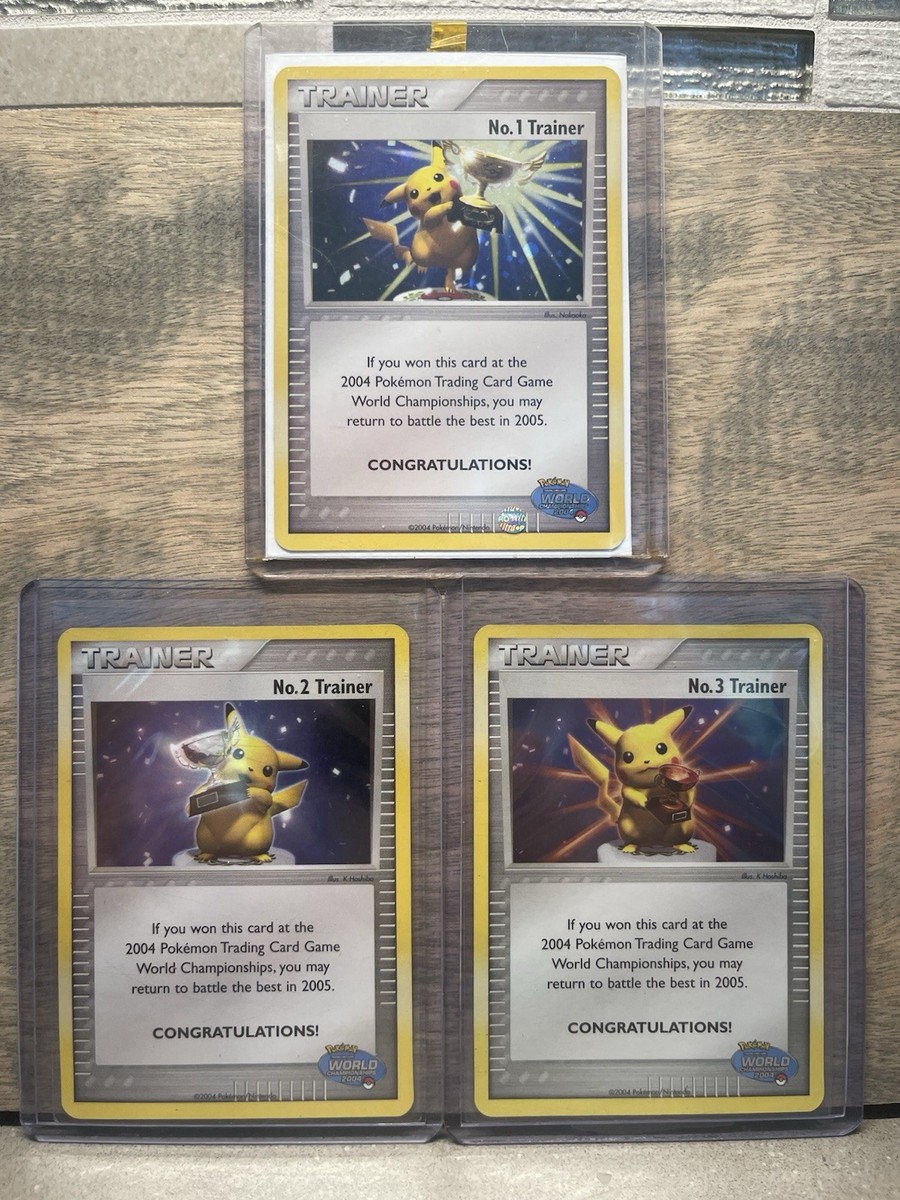 【レア】ラウンドワン　Champion　Trophy POKEMON 1998 JAPANESE NO.1 PIKACHU TROPHY PROMO CARD PSA 9