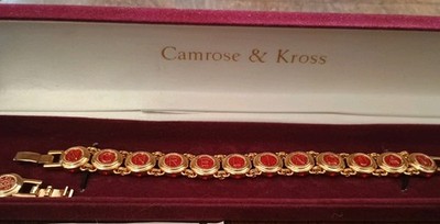 Vtg Camrose & Kross Jacqueline Kennedy Castellani Wedding Bracelet