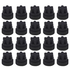 20Pcs 00618112 00637940 Rubber Grate Feet Part by 0.35×0.4×0.4, Black