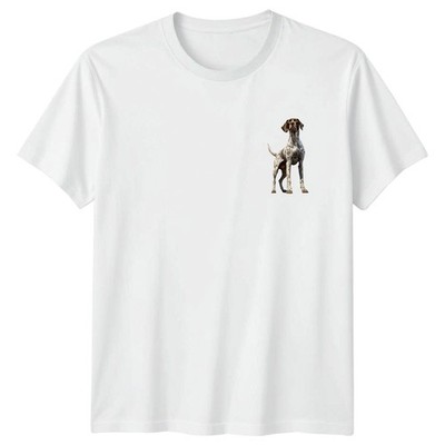 Deutsch Kurzhaar Zeiger Hunde Tiere Herren T-Shirt Damen Tee Grafik Unisex