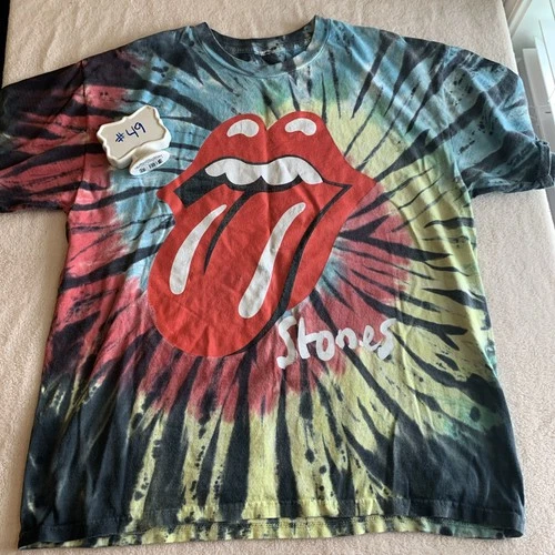 Universal Medium Tye Dye Stones 2021 Tour Short Sleeve T-shirt Size Medium Rock!