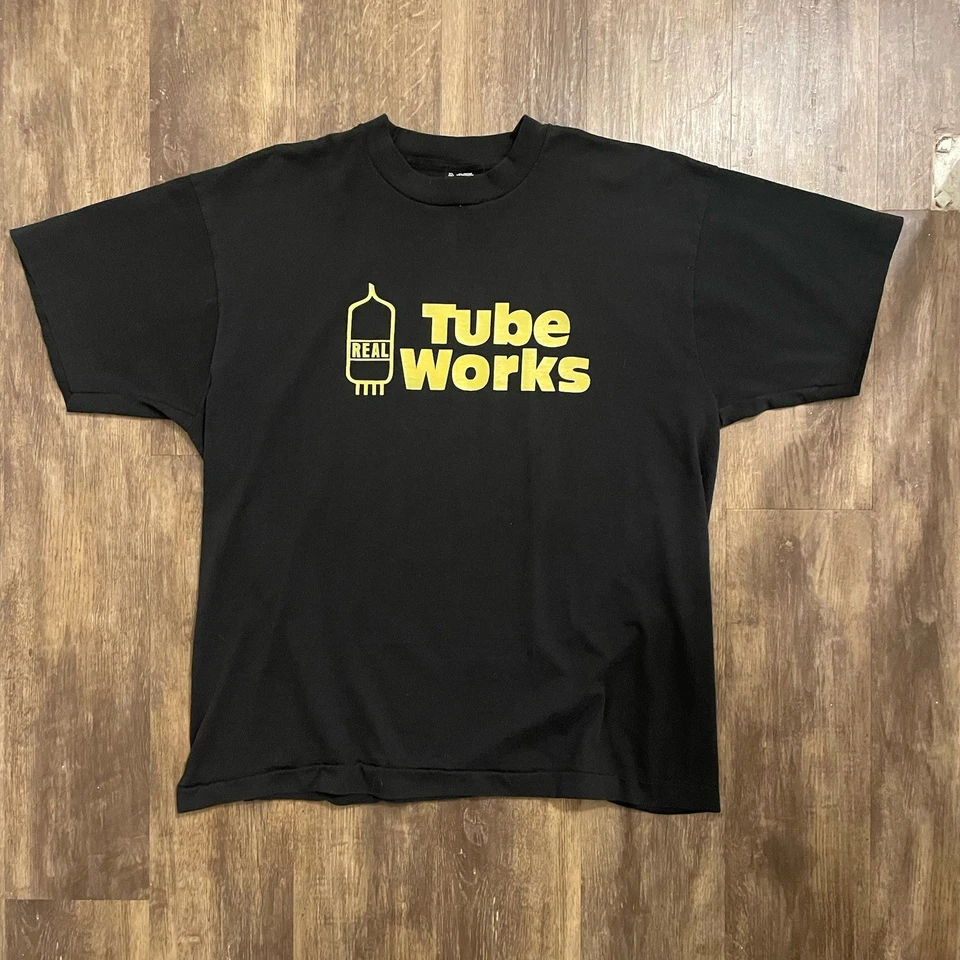 Vintage 70s TUBE WORKS U.S.A Guitar Tube FX Pedal Promo T Shirt - Image 3 of 4