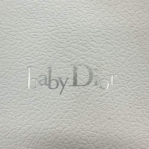 Baby Dior Baby Infant First Shoes Leather Cotton Used Authentic From Japan - Picture 12 of 13