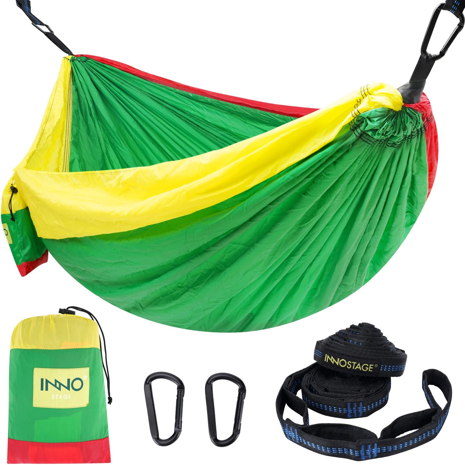 INNO Stage Camping Hammock - Portable Hammocks Double with 2 Tree Straps, Lig...