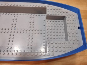 Lego Boat Hull - 7994 City Harbor, 74 x 18 x 7 with Light Bluish Gray Top - Used