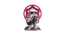 Star Wars stormtrooper simple background white Custom Gaming Mat Desk 3750