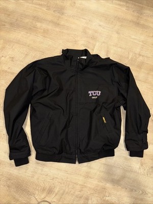 Zero Restriction Gore-Tex Golf Jacket Mens M Black TCU Double Zip