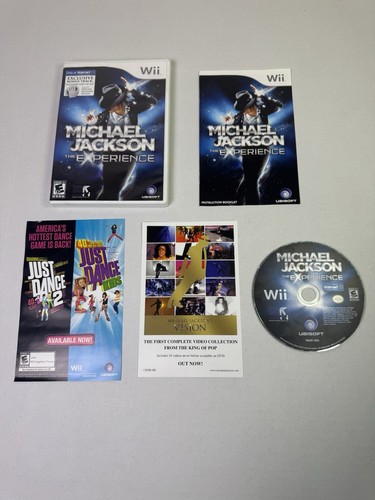 Michael Jackson The Experience (Nintendo Wii, 2010) COMPLETE w/MANUAL CIB TESTED