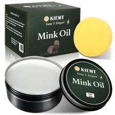 Premium Mink Oil Leather Conditioner & Cleaner - All-in-One Leather Care Kit ...