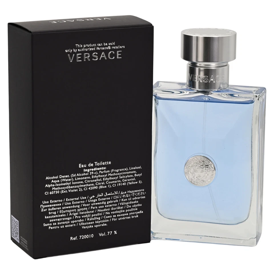Versace Pour Homme Signature de Versace edt 3,4 OZ 3,3 Colonia Hombres Nuevo en Caja Foto 4 de 4