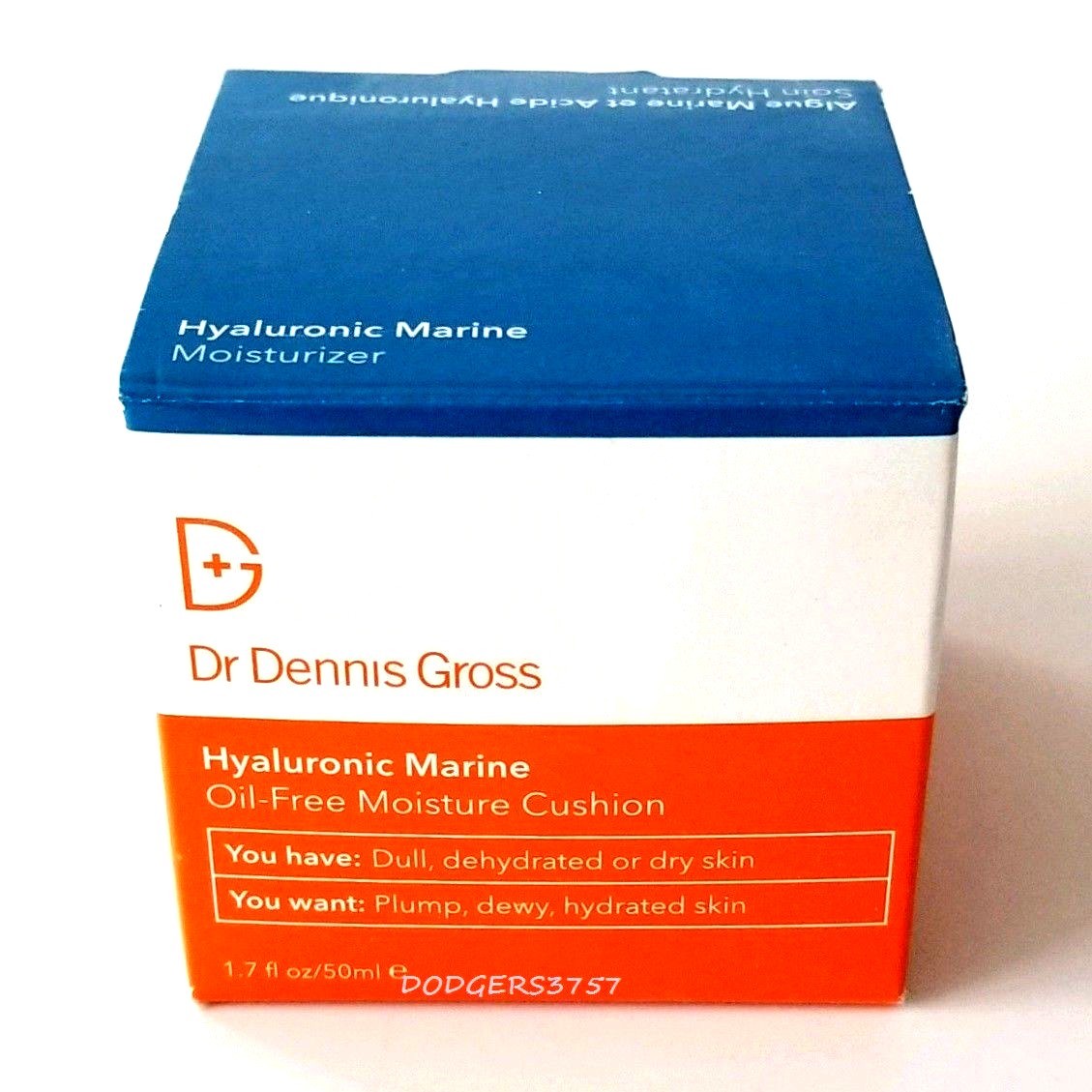 DR. DENNIS GROSS HYALURONIC MARINE OIL FREE MOISTURE CUSHION 1.7 OZ SIZE AMAZING